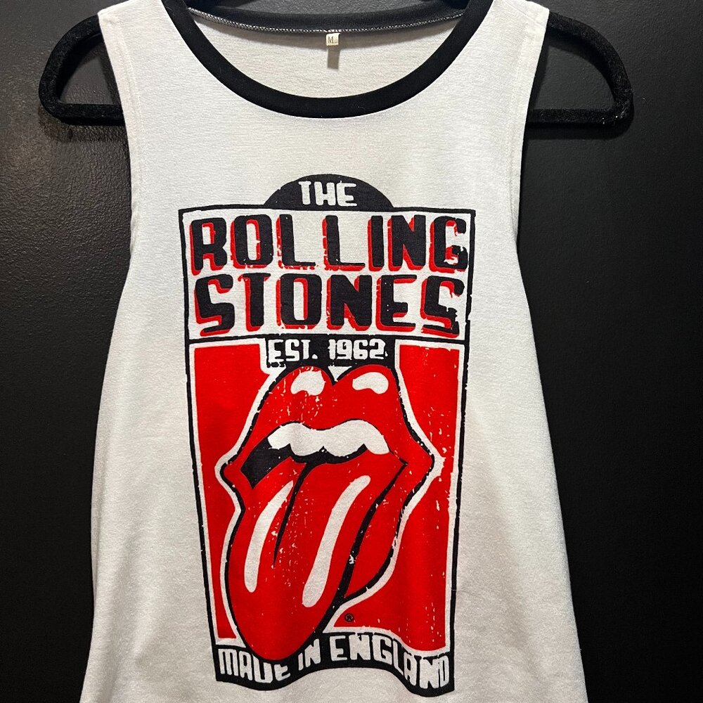 The Rolling Stones Racerback Tank Top - Women's White Medium